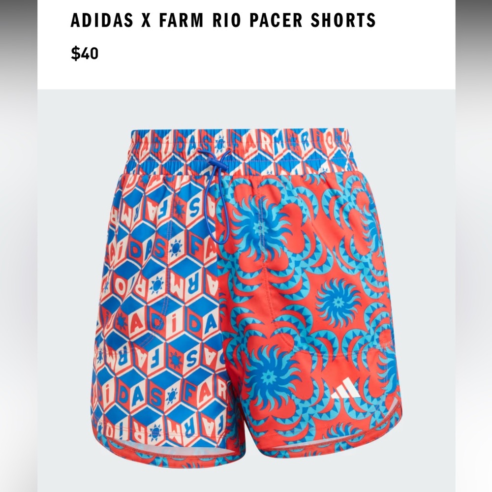 ADIDAS X FARM RIO PACER SHORTS
